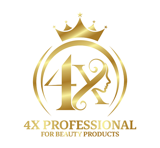 4X PROFESSIONAL FOR BEAUTY PRODUCTS  Logo
